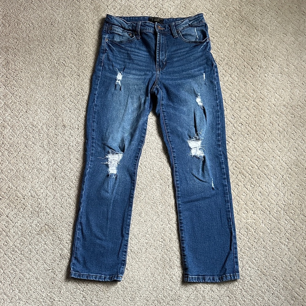 Rachel Roy Mid Rise Straight Jeans Size 6/28